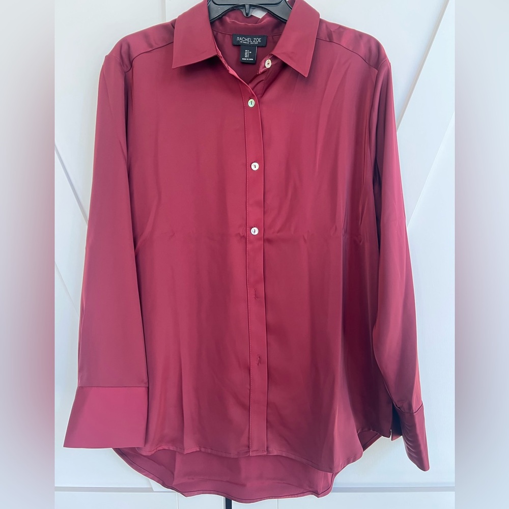 Rachel Zoe Deep Burgundy Blouse